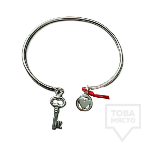 Сребърна гривна Татарска 2/4 - ключ за моето сърце