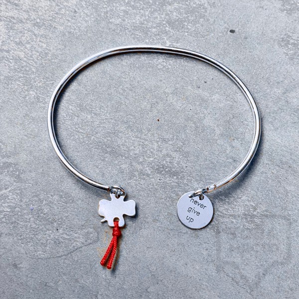 Сребърна гривна Татарска 2/4 - никога не се предавай