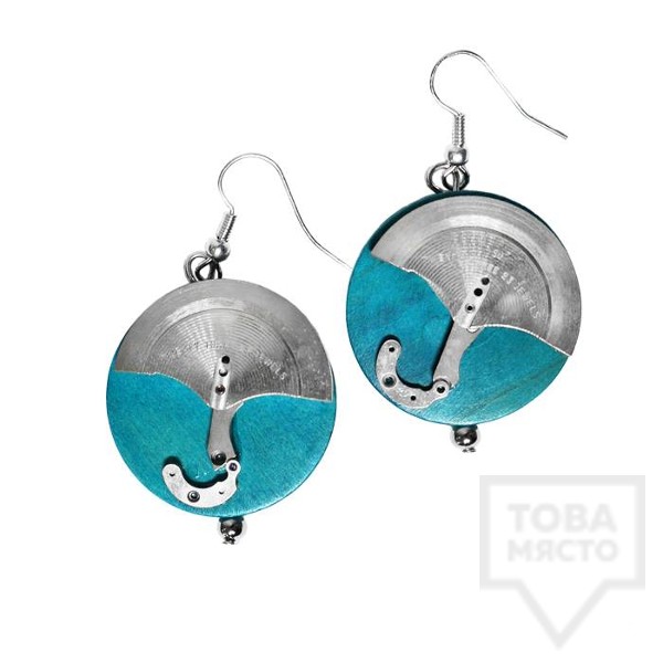 Ръчно изработени обеци Time Craft Art - umbrella