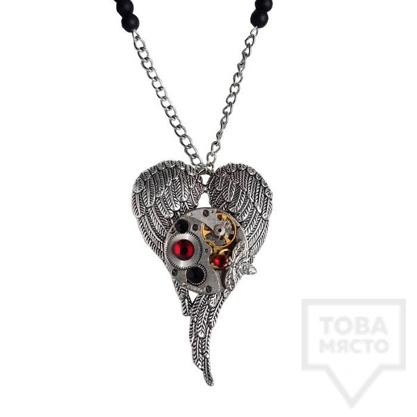 Ръчно изработено колие Time Craft Art - angel&rsquo;s wings