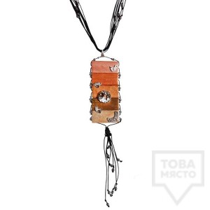 Ръчно изработено колие Time Craft Art - wood forest