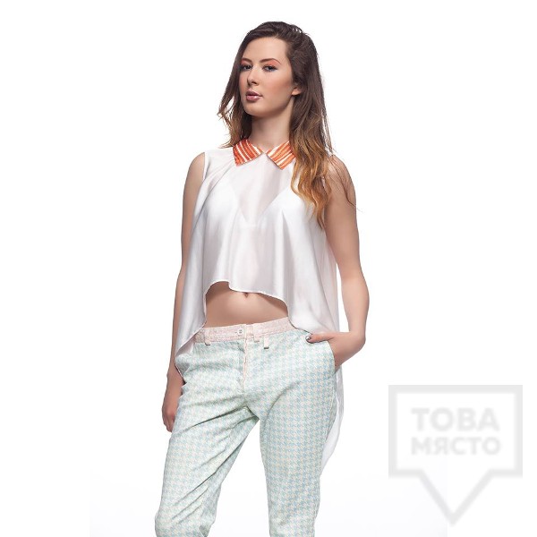 Дизайнерска дамска риза VIVASTELLA - colour pop