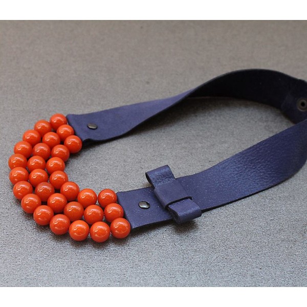 Ръчно изработено колие Vyara Tzeneva Jewellery - single white