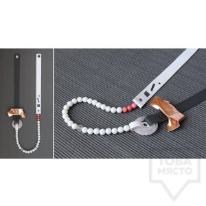 Ръчно изработено колие Vyara Tzeneva Jewellery - single white with elements