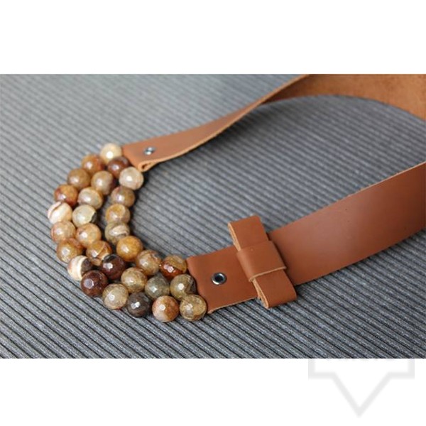 Ръчно изработено колие Vyara Tzeneva Jewellery - triple autumn