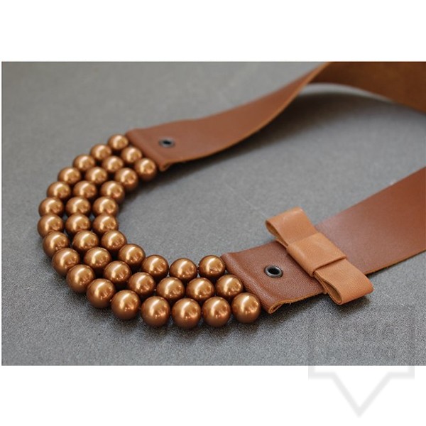 Ръчно изработено колие Vyara Tzeneva Jewellery - triple bronze