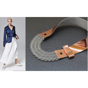 Ръчно изработено колие Vyara Tzeneva Jewellery - triple caramel transperant