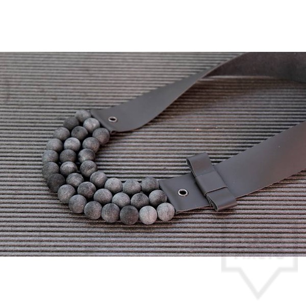 Ръчно изработено колие Vyara Tzeneva Jewellery - triple gray ash