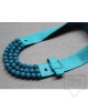 Ръчно изработено колие Vyara Tzeneva Jewellery - triple turquoise