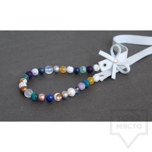 Ръчно изработено колие Vyara Tzeneva Jewellery - single white colors