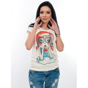 Дамска тениска - WhiteBerry cherry girl