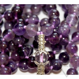 Джапа мала броеница YogiOmkara - аметист