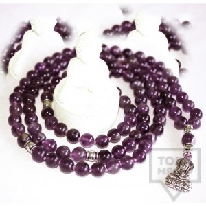 Джапа мала броеница YogiOmkara - аметист
