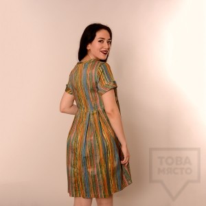 Дизайнерска рокля Review - пъстри раета