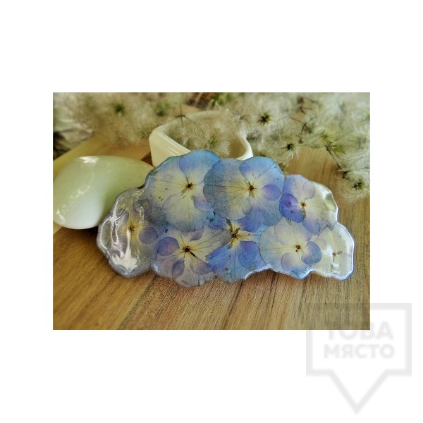 Дизайнерска шнола за коса Megan Flower - хортензия