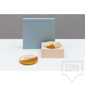 Декоративна дървена чинийка за бижута I/TEMS