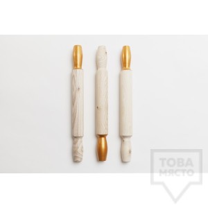 Дървена точилка I/TEMS - златна