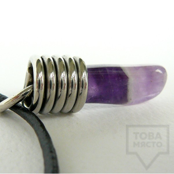 Ръчно изработен медальон Krasi&Iv - аметист