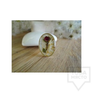 Дизайнерки пръстен MeganFlo - Пъпка от роза