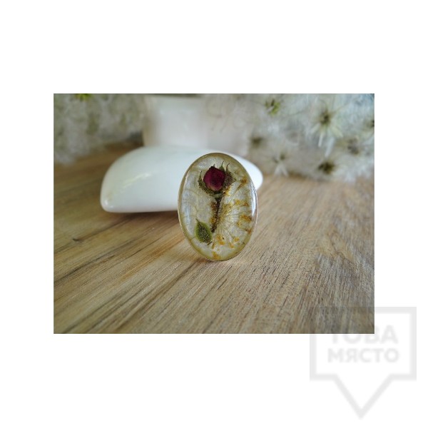 Дизайнерки пръстен MeganFlo - Пъпка от роза