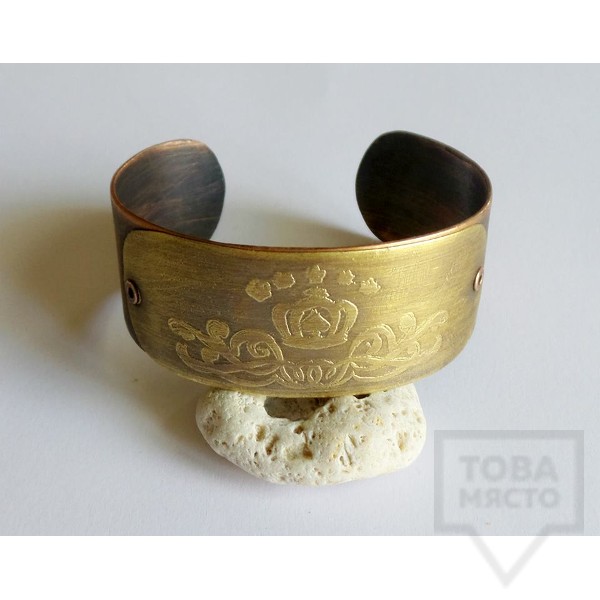 Дизайнерска гривна Katano - Месинг