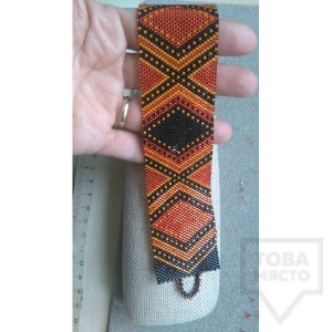 Дизайнерска гривна Songe - японски стъклени мъниста