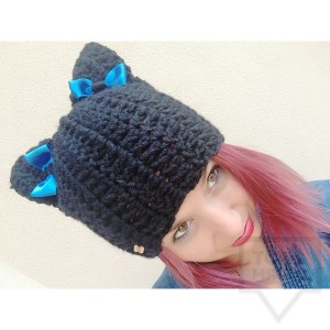 Дизайнерска шапка Lollipop - black cat