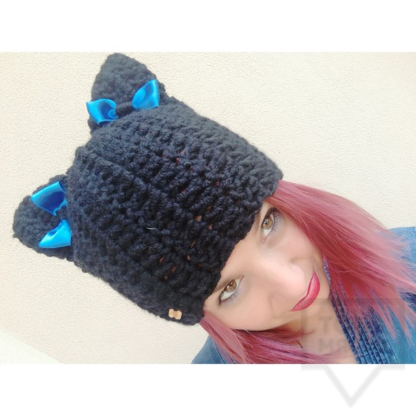 Дизайнерска шапка Lollipop - black cat