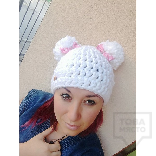 Дизайнерска шапка Lollipop - panda