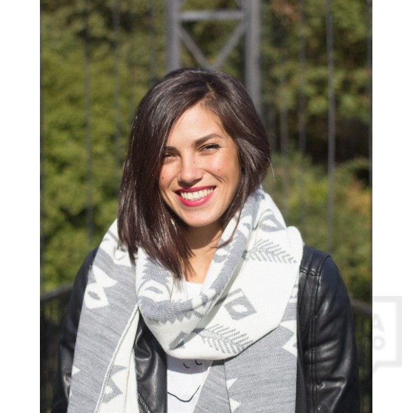 Дизайнерски зимен шал Shetitza - Tree of live