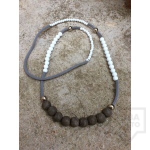 Дизайнерско колие Eva Pendientes - Стъклени маниста