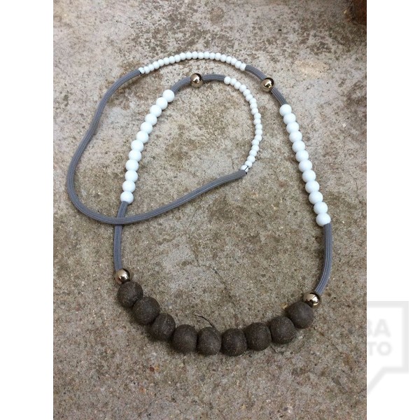 Дизайнерско колие Eva Pendientes - Стъклени маниста