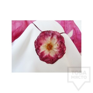 Дизайнерско колие MeganFlo - Триизмерна роза