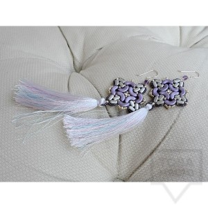 Обеци Songe - аметист