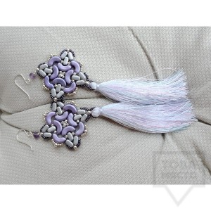 Обеци Songe - аметист