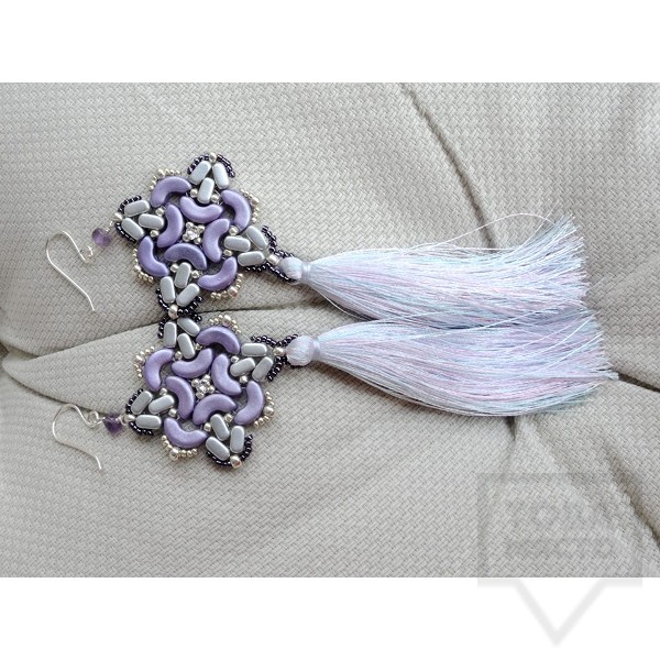 Обеци Songe - аметист