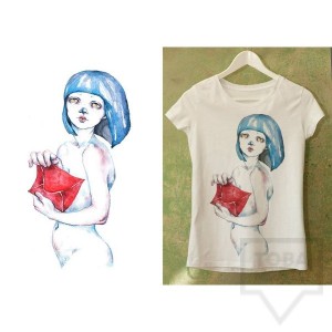 Ръчно рисувана тениска Dreams in Drawings - The Envelope