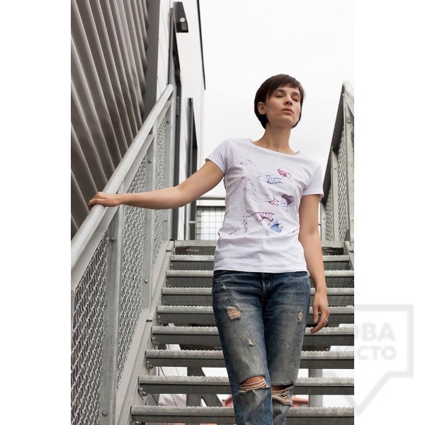 Ръчно рисувана тениска Dreams in Drawings - The Girls