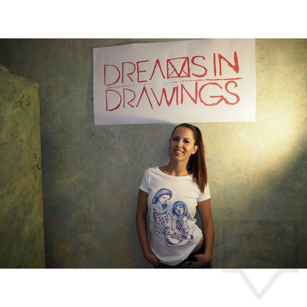 Ръчно рисувана тениска Dreams in Drawings - The Love Of Mom