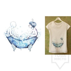 Ръчно рисувана тениска Dreams in Drawings - The Other Self
