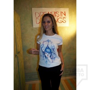 Ръчно рисувана тениска Dreams in Drawings - The Wardrobe