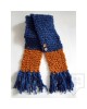 Зимен шал Moxxy - blue and ocher