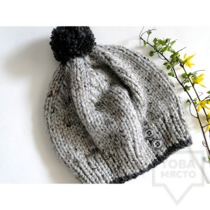 Зимна шапка Moxxy - grey