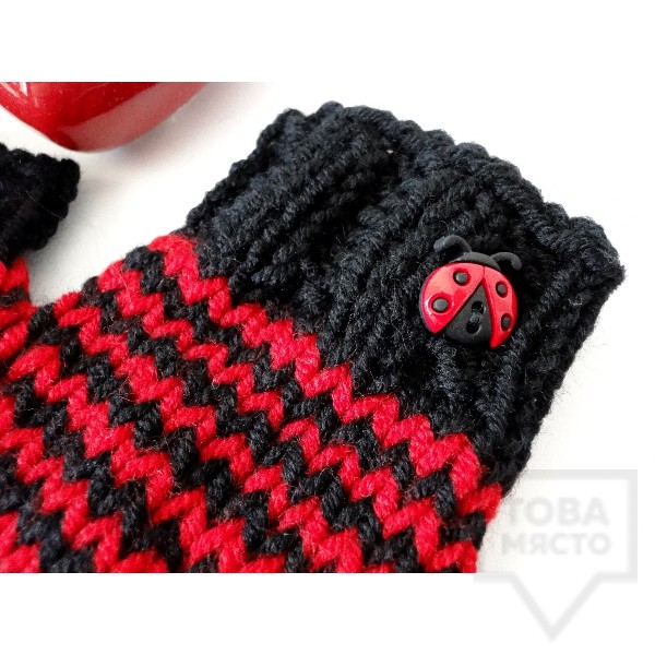 Зимни дамски ръкавици Moxxy - laydybugs